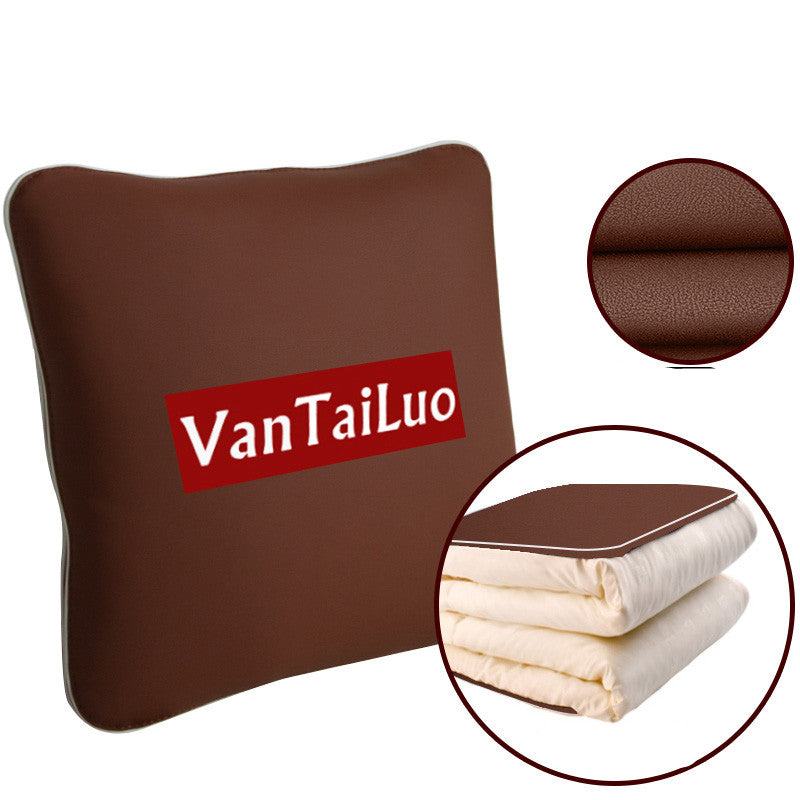 Color: Brown - Car pillow quilt dual-use thickened nap in winter - Premium Interior Parts from Rapidvehicles - Just $53.09! Shop now at Rapidvehicles