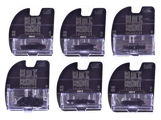"Black Bandit" 6 piece Set Series 30 1/64 Diecast Model Cars by Greenlight free shipping USA