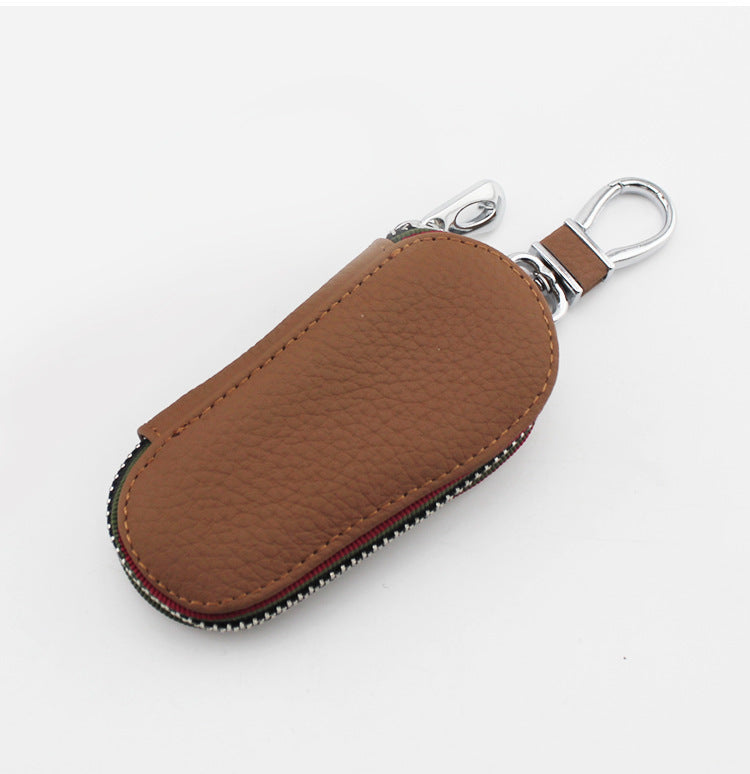 Car key bag universal leather zipper key pack - Premium Key Case for Car from Rapidvehicles - Just $15.29! Shop now at Rapidvehicles