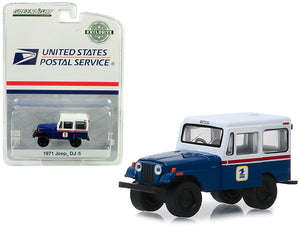 1971 Jeep DJ-5 Blue and White "United States Postal Service" (USPS) "Hobby Exclusive" 1/64 Diecast Model Car by Greenlight - Premium USPS Models from Greenlight - Just $22.99! Shop now at Rapidvehicles