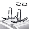 VEVOR Kayak Roof Rack 1 Pair J-Bar, Soft Roof Rack, Top Mount Tie Down, Carrier for kayak, Surf Board, Canoe, SUP, Ski Board, Mount on Car, SUV, Truck, 2 Kayaks - Premium Roof Rack Cross Bars from VEVOR - Just $79.79! Shop now at Rapidvehicles