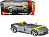 Ferrari Monza SP1 Silver Metallic with Yellow Stripes 1/18 - Premium  from Rapidvehicles - Just $79.99! Shop now at Rapidvehicles