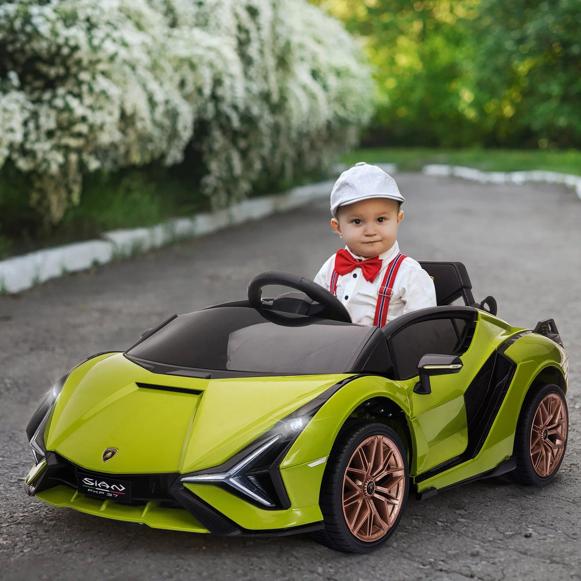 Aosom Compatible 12V Battery-powered Kids Electric Ride On Car 