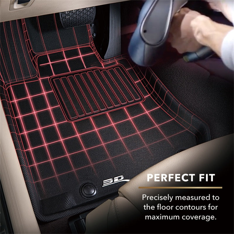 3D MAXpider 2022 Kia Carnival Kagu 1st Row Floormat - Black L1KA06411509
