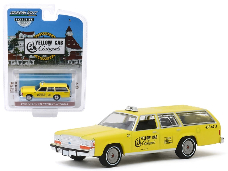 1988 Ford LTD Crown Victoria Wagon Taxicab "Yellow Cab of - Premium Taxi Models from Greenlight - Just $26.09! Shop now at Rapidvehicles