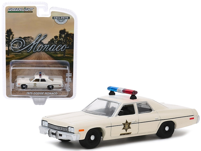 1975 Dodge Monaco Cream "Hazzard County Sheriff" "Hobby - Premium Police Models from Greenlight - Just $21.11! Shop now at Rapidvehicles