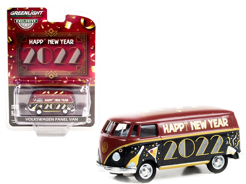 Volkswagen Panel Van "Happy New Year 2022" "Hobby Exclusive" 1/64 Diecast Model by Greenlight - Premium Volkswagen Models from Greenlight - Just $23.03! Shop now at Rapidvehicles