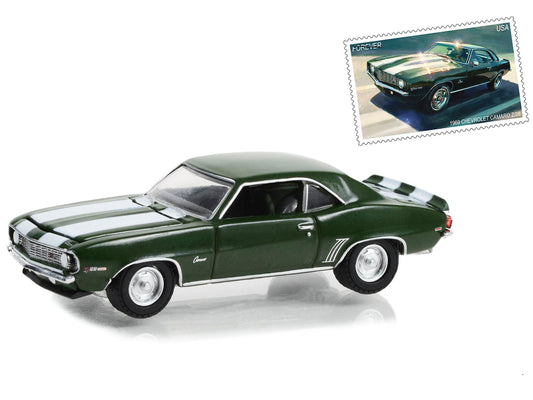 1969 Chevrolet Camaro Z/28 Green Metallic with White Stripes USPS