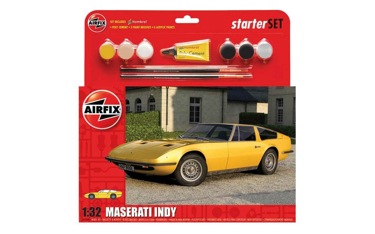 Airfix 1:32 Maserati Indy - Premium building blocks from Rapidvehicles - Just $59.99! Shop now at Rapidvehicles