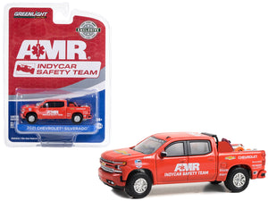 2021 Chevrolet Silverado Pickup Truck Red "2021 NTT IndyCar Series AMR IndyCar Safety Team" with Safety Equipment in Truck Bed "Hobby Exclusive" Series 1/64 Diecast Model by Greenlight - Premium Indy Car Models from Greenlight - Just $24.25! Shop now at Rapidvehicles