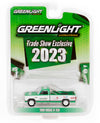 1990 Dodge D-350 Pickup Truck Green and White "2023 GreenLight Trade Show Exclusive" "Hobby Exclusive" Series 1/64 Diecast Model Car by Greenlight - Premium Pickup Trucks Models from Greenlight - Just $18.99! Shop now at Rapidvehicles