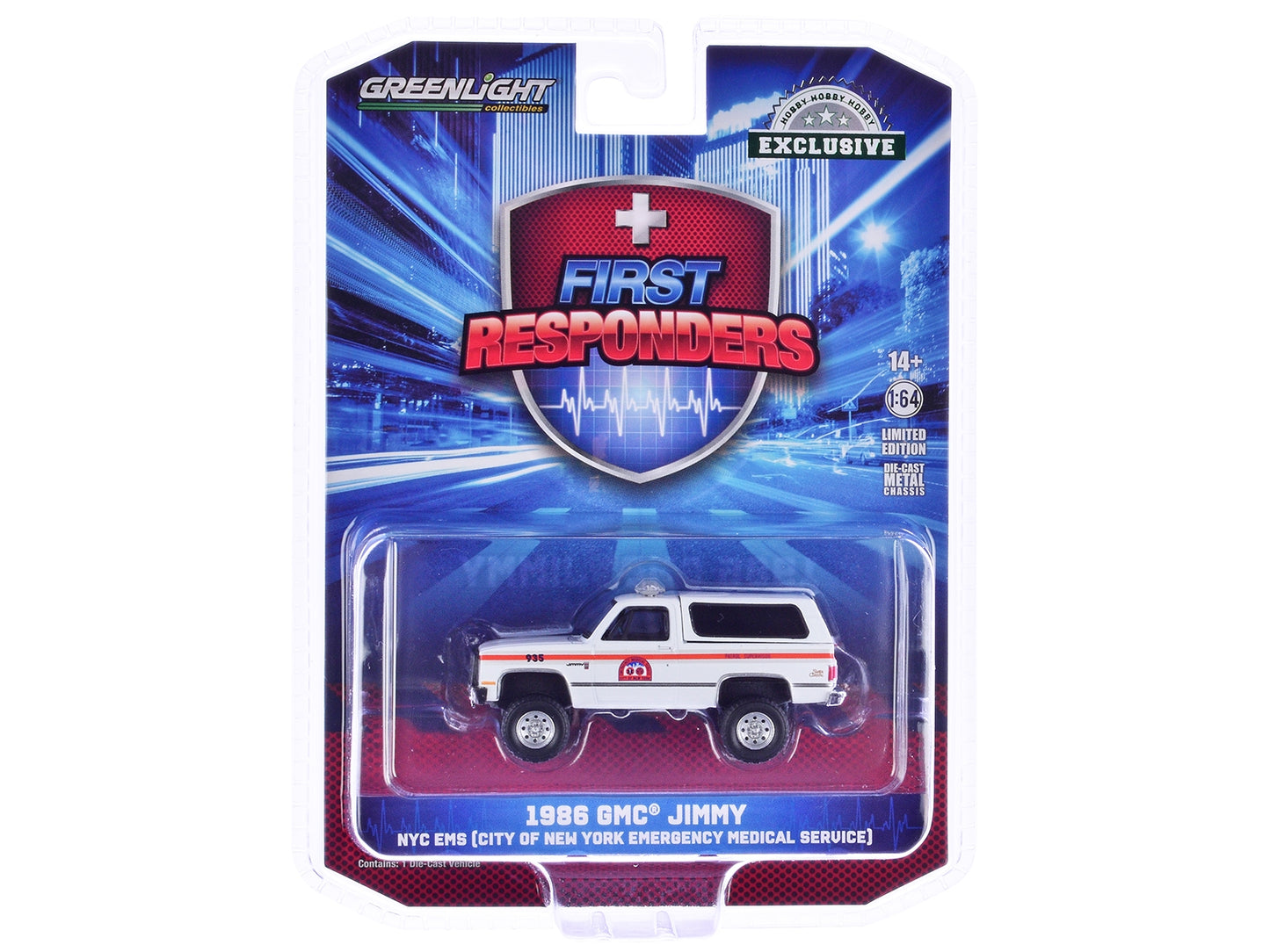 1986 GMC Jimmy White with Orange Stripes "NYC EMS (City of New - Premium GMC Models from Greenlight - Just $26.09! Shop now at Rapidvehicles