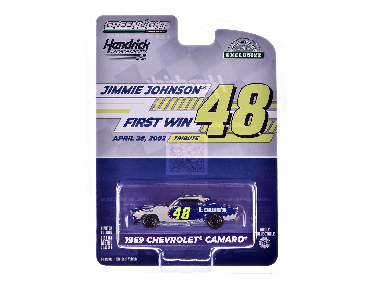 1969 Chevrolet Camaro #48 "Jimmie Johnson - Hendrick Motorsports - Premium Chevrolet Models from Greenlight - Just $26.99! Shop now at Rapidvehicles