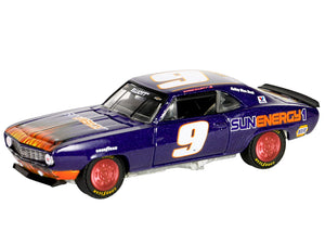 1969 Chevrolet Camaro #9 "Chase Elliott - Hendrick Motorsports First Win Tribute" Purple Metallic with Flames "Hobby Exclusive" Series 1/64 Diecast Model Car by Greenlight - Premium Chevrolet Models from Greenlight - Just $24.25! Shop now at Rapidvehicles