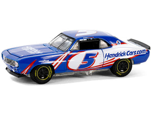 1969 Chevrolet Camaro #5 "Kyle Larson - Hendrick Motorsports First Win Tribute" Blue and White with Red Graphics "Hobby Exclusive" Series 1/64 Diecast Model Car by Greenlight - Premium Chevrolet Models from Greenlight - Just $24.25! Shop now at Rapidvehicles