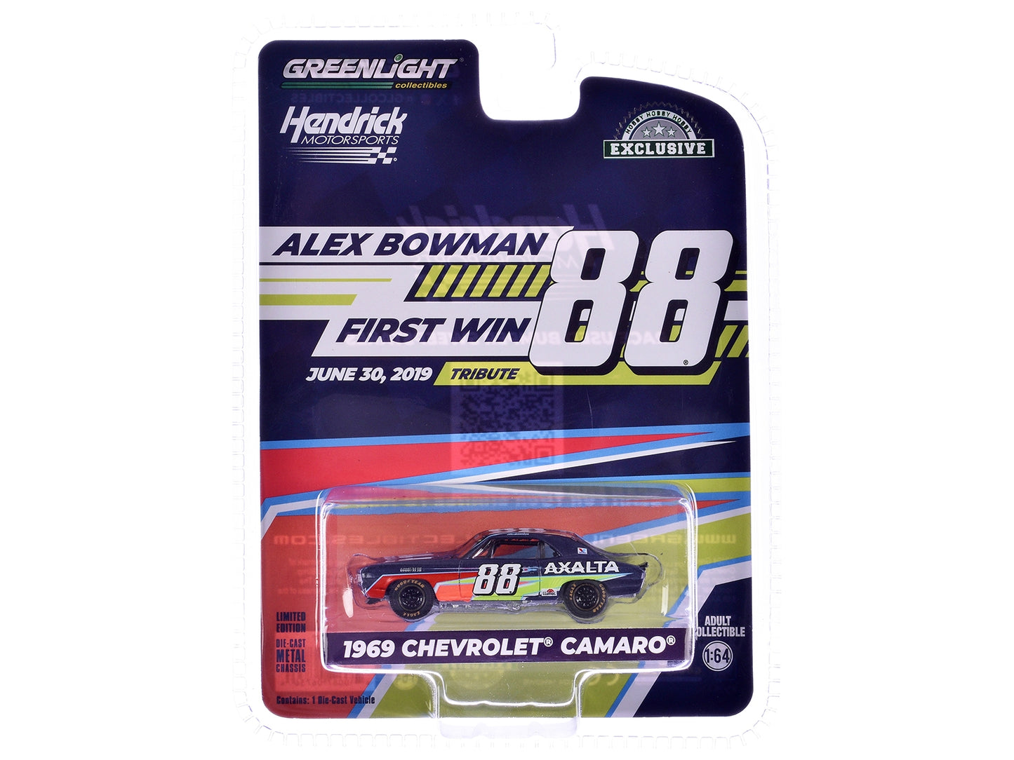 1969 Chevrolet Camaro #88 "Alex Bowman - Hendrick Motorsports - Premium Chevrolet Models from Greenlight - Just $26.99! Shop now at Rapidvehicles