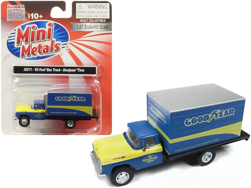 1960 Ford Box Truck "Goodyear" Blue 1/87 (HO) Scale Model by - Premium Ford Models from Classic Metal Works - Just $43.19! Shop now at Rapidvehicles