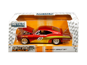 1967 Chevrolet Impala SS #67 "Golden Ruby" Red with Gold Stripes "Bigtime Muscle" 1/24 Diecast Model Car by Jada - Premium Chevrolet Models from Jada - Just $56.38! Shop now at Rapidvehicles