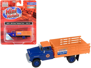 1955 Chevrolet Stakebed Truck "Union 76" Blue and Orange 1/87 (HO) Scale Model by Classic Metal Works - Premium Chevrolet Models from Classic Metal Works - Just $39.45! Shop now at Rapidvehicles