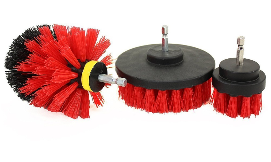 Color: Red - Clean Kitchen Floor, Multifunctional Electric Drill Brush For Automobile Tires - Premium Kitchen Storage from Rapidvehicles - Just $19.99! Shop now at Rapidvehicles