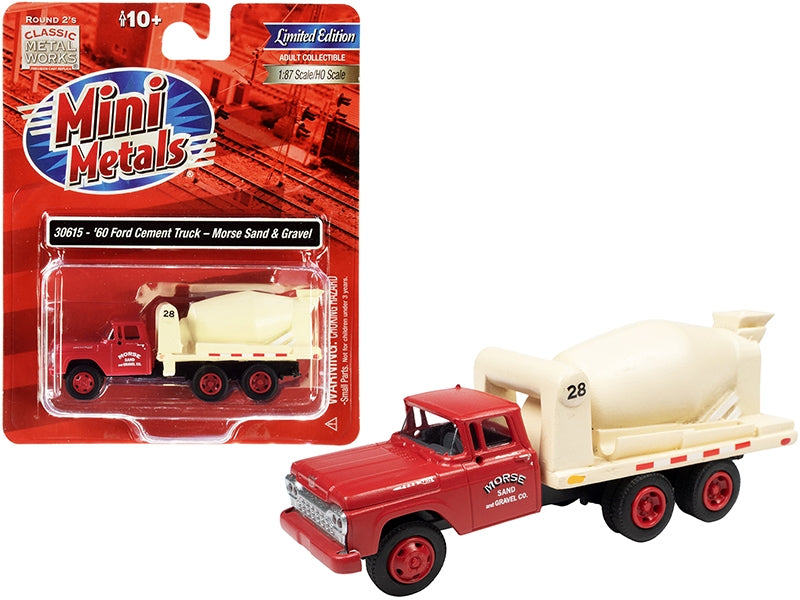 1960 Ford Cement Mixer Truck "Morse Sand and Gravel" Red and - Premium Ford Models from Classic Metal Works - Just $40.49! Shop now at Rapidvehicles