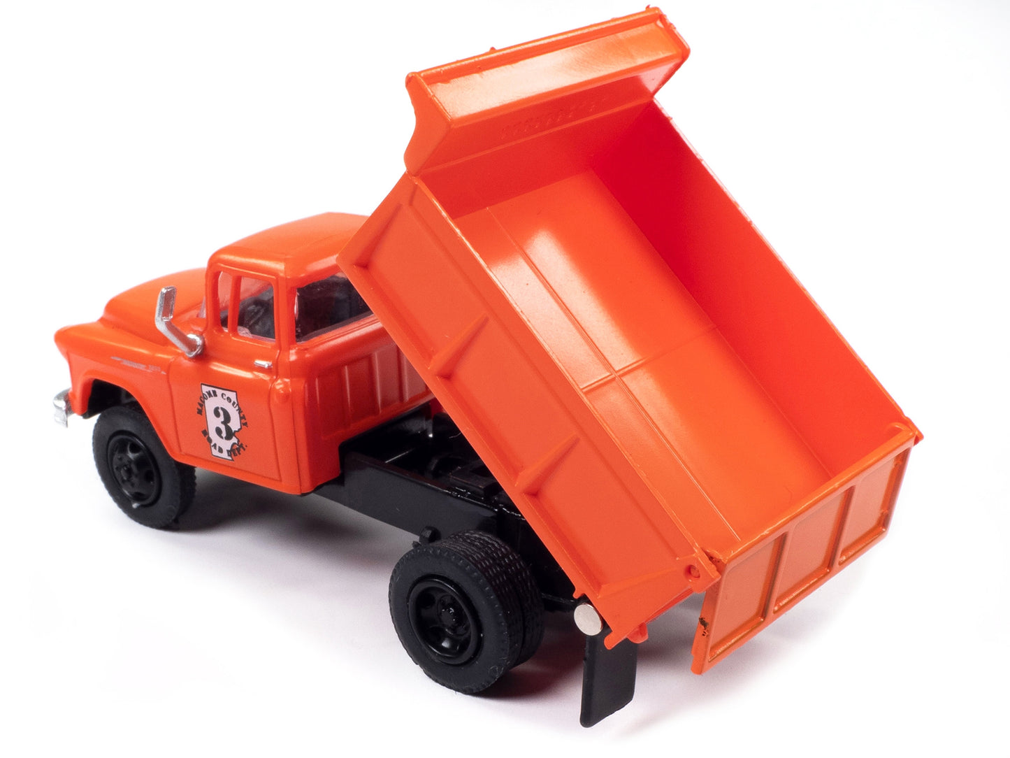 1955 Chevrolet Dump Truck Orange "Macomb County Road Department" - Premium Chevrolet Models from Classic Metal Works - Just $46.79! Shop now at Rapidvehicles