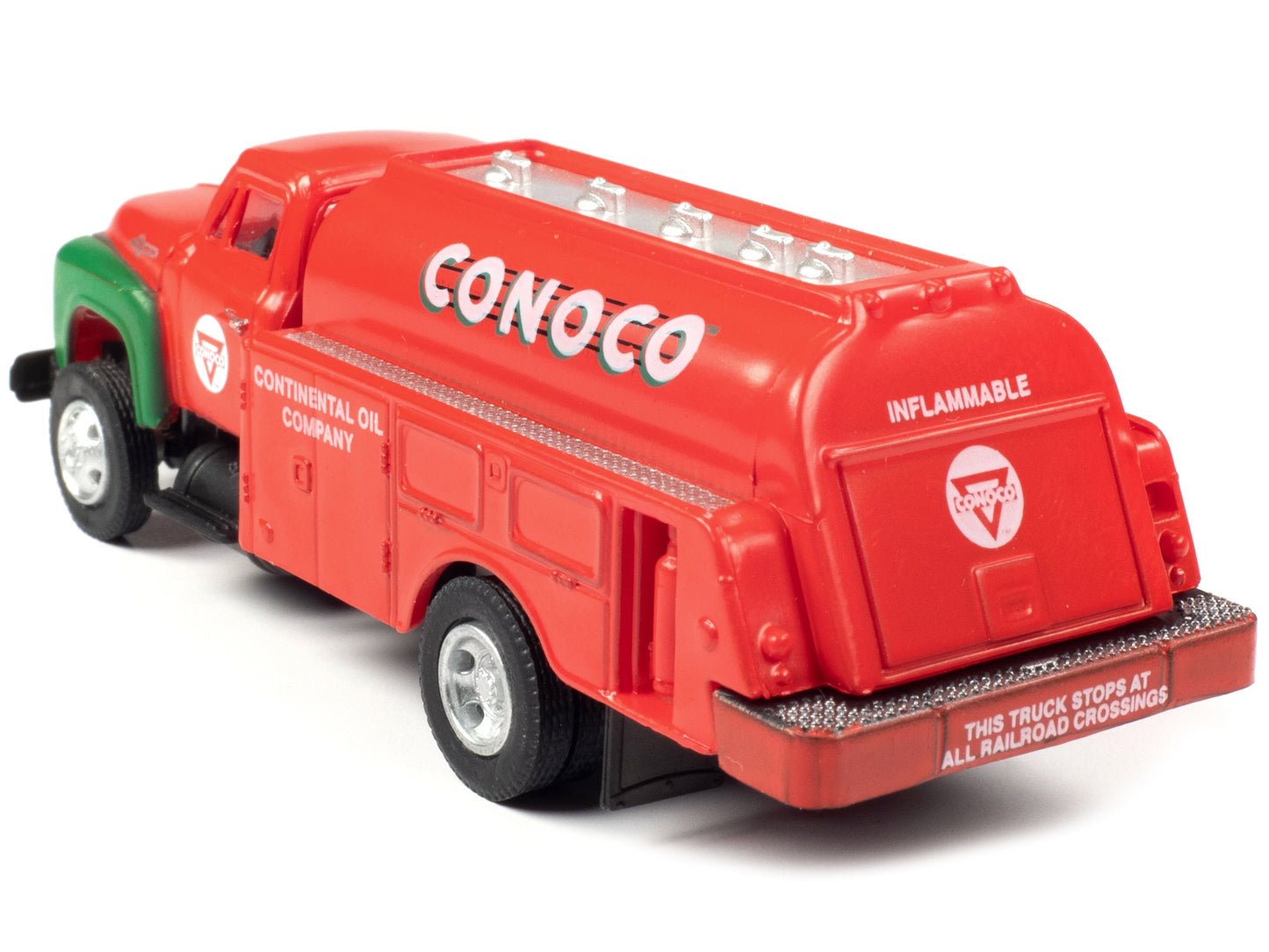 1954 Ford Tanker Truck Red and Green "Conoco" 1/87 (HO) Scale - Premium Ford Models from Classic Metal Works - Just $50.39! Shop now at Rapidvehicles