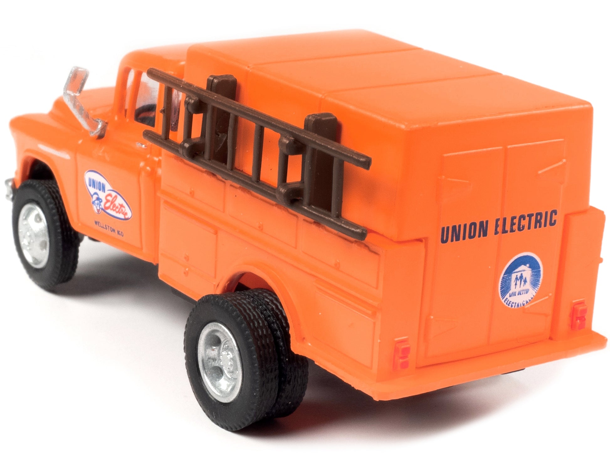 1955 Chevrolet Utility Truck Orange "Union Electric" 1/87 (HO) - Premium Chevrolet Models from Classic Metal Works - Just $50.39! Shop now at Rapidvehicles