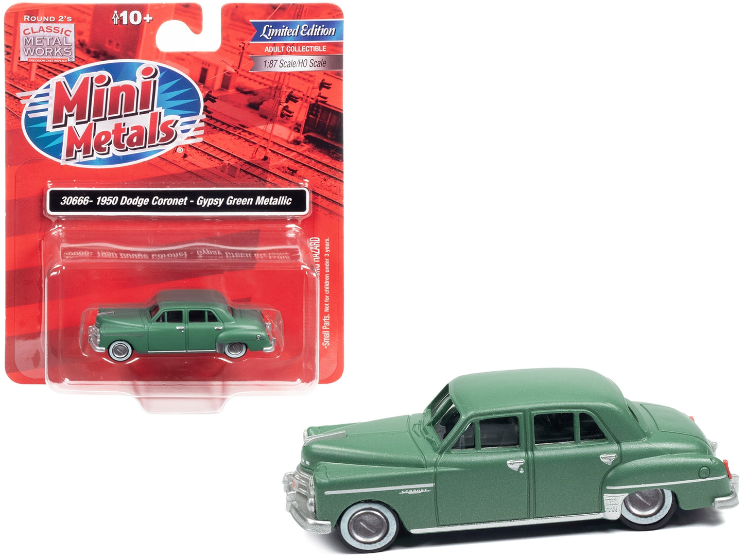 1950 Dodge Coronet Gypsy Green Metallic 1/87 (HO) Scale Model Car - Premium Dodge Models from Classic Metal Works - Just $38.47! Shop now at Rapidvehicles