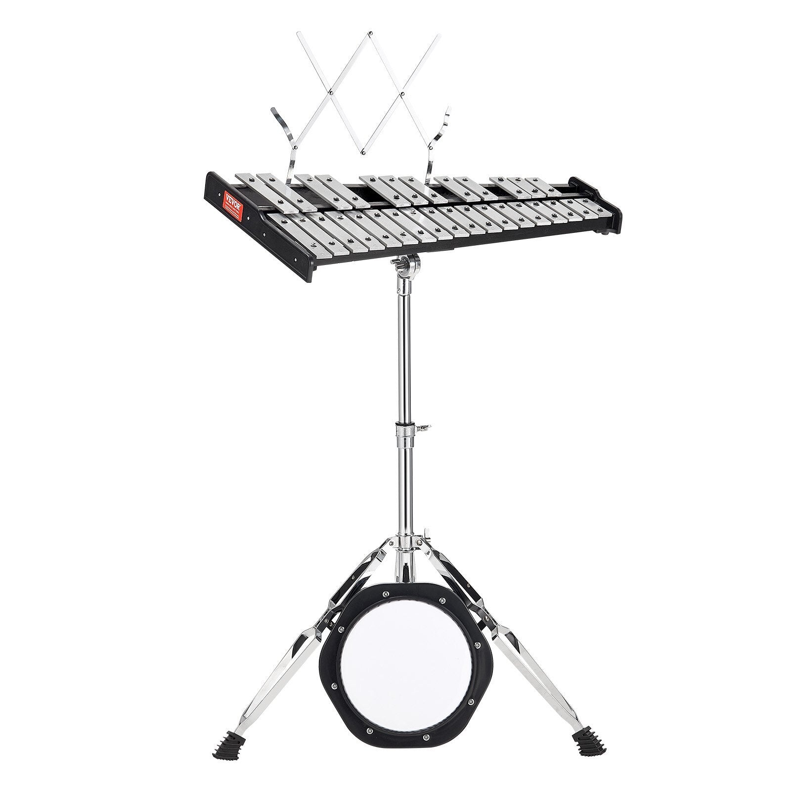 VEVOR 30 Note Glockenspiel Xylophone Bell Kit, Professional Percussion Instrument Set with Mallets, Drum Sticks, Music Stand,  8" Practice Pad, Adjustable Stand and Carrying Bag for Students & Adults - Premium Instrument Accessories from VEVOR - Just $120.39! Shop now at Rapidvehicles