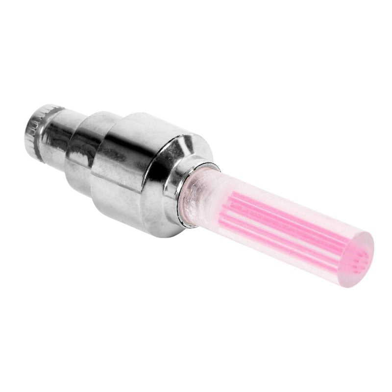 Color: Pink - Automobile Tire Lights Valve Valve Lights Wheel - Premium Lighting from Rapidvehicles - Just $11.99! Shop now at Rapidvehicles