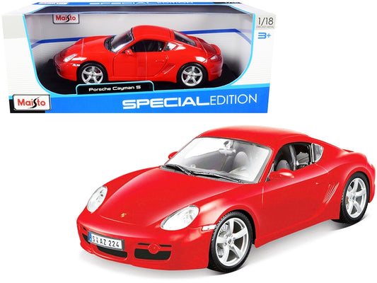 Porsche Cayman S Red 1/18 Diecast Model Car by Maisto - Premium Porsche Models from Maisto - Just $70.99! Shop now at Rapidvehicles