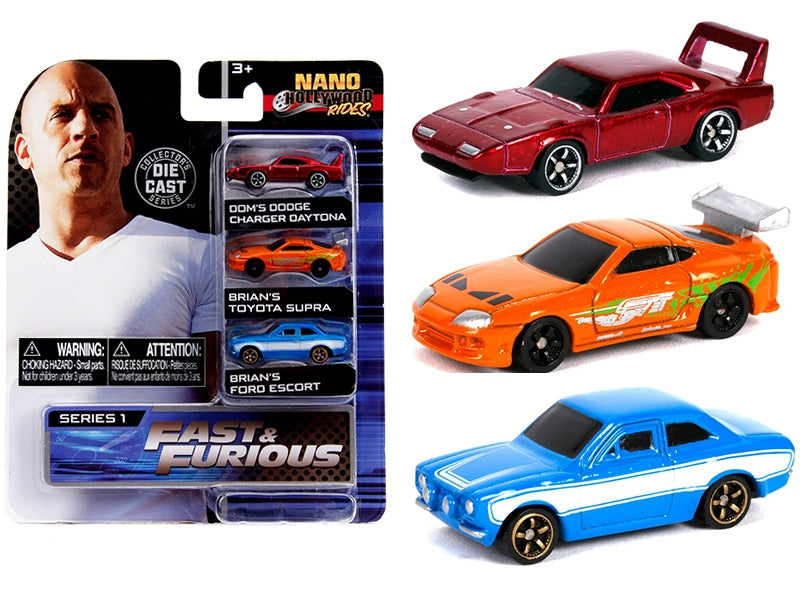 "Fast & Furious" 3 piece Set "Nano Hollywood Rides" Series 1 - Premium Movie/TV Series Models from Jada - Just $29.69! Shop now at Rapidvehicles