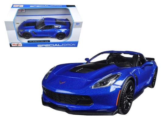 2015 Chevrolet Corvette Stingray C7 Z06 Blue Metallic 1/24 - Premium Corvette Models from Maisto - Just $57.59! Shop now at Rapidvehicles