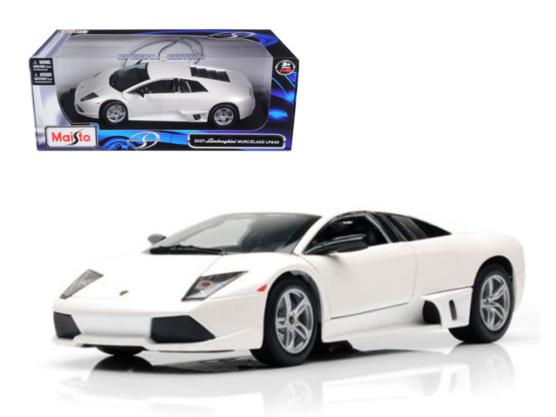 2007 Lamborghini Murcielago LP640 White 1/18 Diecast Model Car by Maisto - Premium  from Maisto - Just $87.99! Shop now at Rapidvehicles