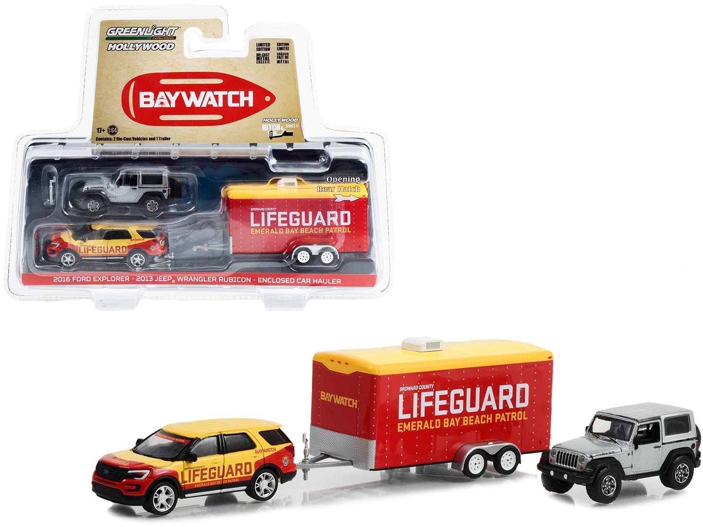 2016 Ford Explorer "Emerald Bay Beach Patrol Lifeguard" Yellow - Premium Jeep Models from Greenlight - Just $55.79! Shop now at Rapidvehicles