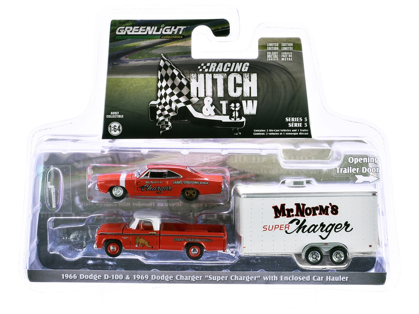 1966 Dodge D-100 Pickup Truck Red with White Top and 1969 Dodge - Premium Dodge Models from Greenlight - Just $53.99! Shop now at Rapidvehicles