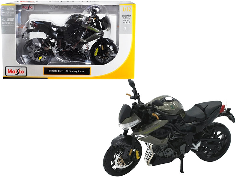 Benelli TNT 1130 Century Racer Gray 1/12 Diecast Motorcycle Model by Maisto - Premium Benelli Motorcycles from Maisto - Just $29.43! Shop now at Rapidvehicles