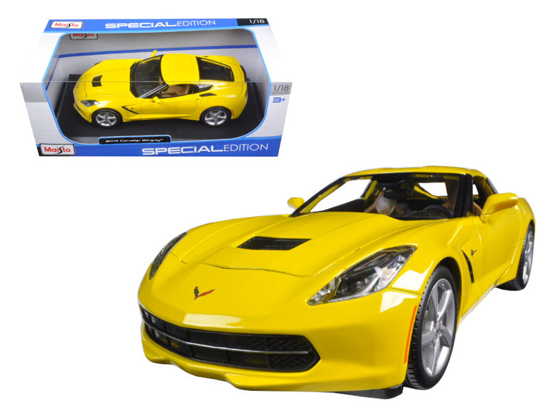 2014 Chevrolet Corvette C7 Stingray Yellow 1/18 Diecast Model Car by Maisto - Premium  from Maisto - Just $69.99! Shop now at Rapidvehicles