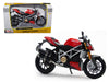 Ducati Mod Streetfighter S Red 1/12 Diecast Motorcycle Model by Maisto - Premium physical from Rapidvehicles - Just $39.99! Shop now at Rapidvehicles