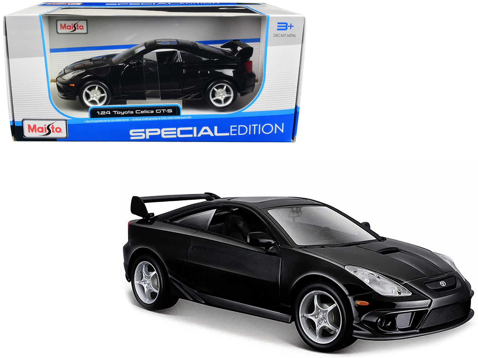 Toyota Celica GT-S Black "Special Edition" Series 1/24 Diecast Model Car by Maisto free shipping USA