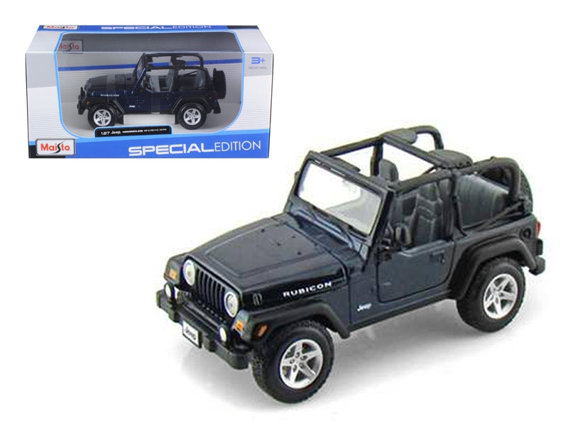 Jeep Wrangler Rubicon Dark Blue 1/27 Diecast Model Car by Maisto - Premium Jeep Models from Maisto - Just $57.99! Shop now at Rapidvehicles