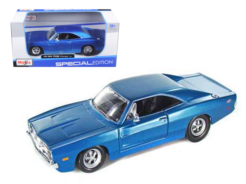 1969 Dodge Charger R/T Hemi Blue 1/25 Diecast Model Car by Maisto - Premium  from Maisto - Just $50.99! Shop now at Rapidvehicles