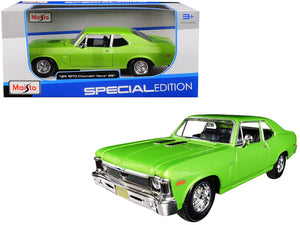 1970 Chevrolet Nova SS Metallic Green 1/24 Diecast Model Car by Maisto - Premium Chevrolet Models from Maisto - Just $52.33! Shop now at Rapidvehicles