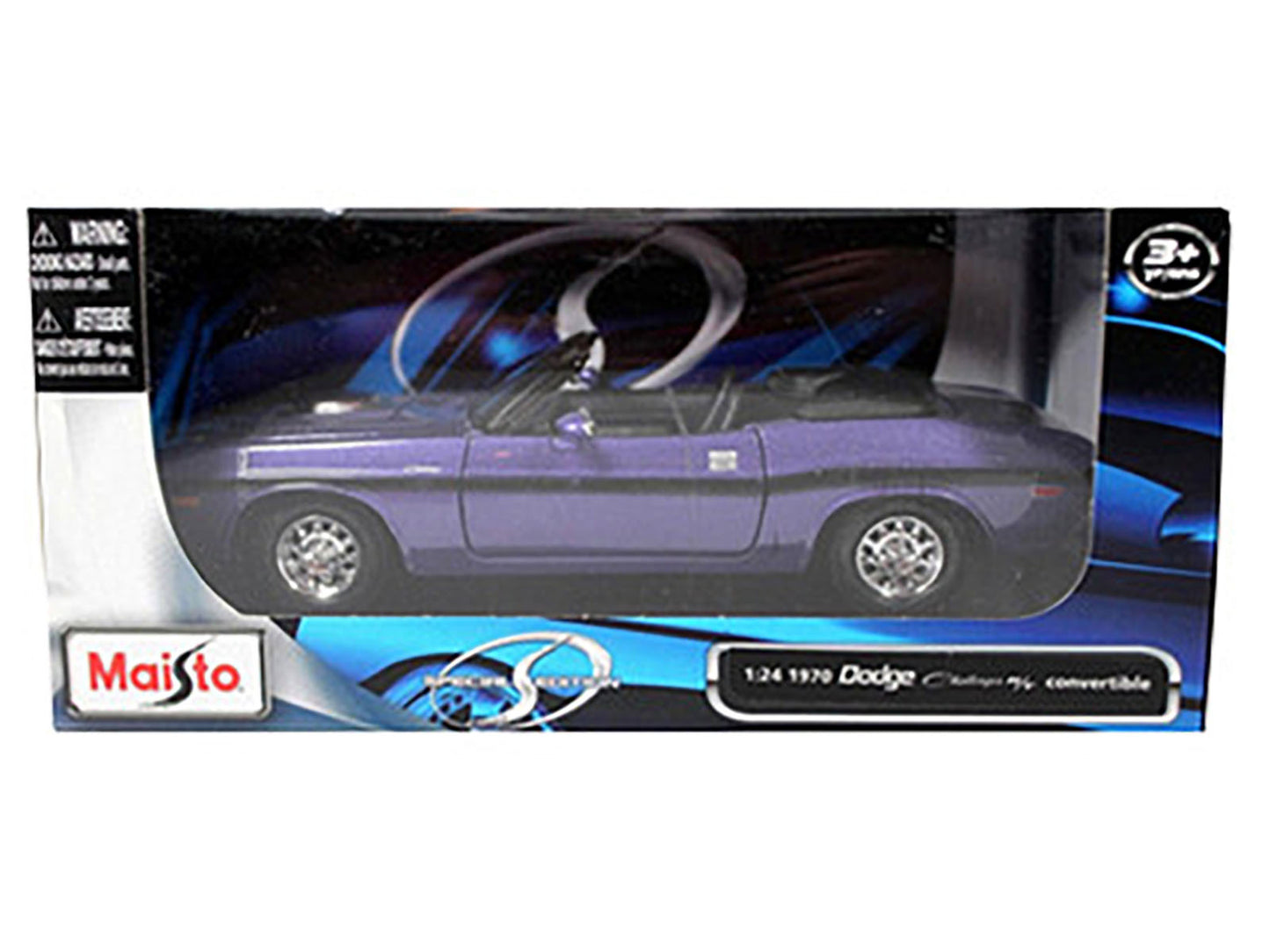 1970 Dodge Challenger R/T Convertible Purple 1/24 Diecast Model - Premium Dodge Models from Maisto - Just $63.99! Shop now at Rapidvehicles