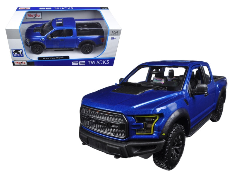 2017 Ford Raptor Pickup Truck Blue Metallic 1/24 Diecast Model - Premium Pickup Trucks Models from Maisto - Just $61.19! Shop now at Rapidvehicles