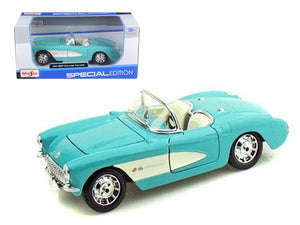 1957 Chevrolet Corvette Convertible Turquoise 1/24 Diecast Model Car by Maisto - Premium Corvette Models from Maisto - Just $52.33! Shop now at Rapidvehicles