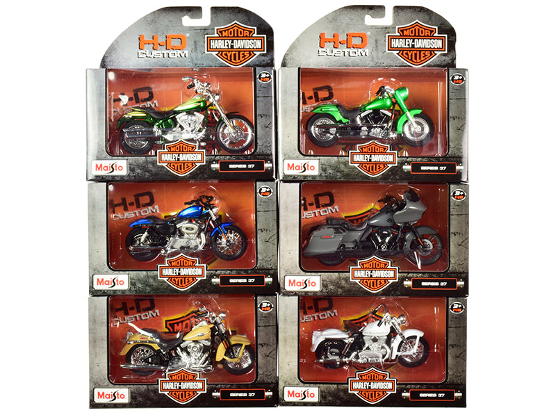 Harley-Davidson Motorcycles 6 piece Set Series 37 1/18 Diecast Models by Maisto - Premium  from Maisto - Just $86.99! Shop now at Rapidvehicles