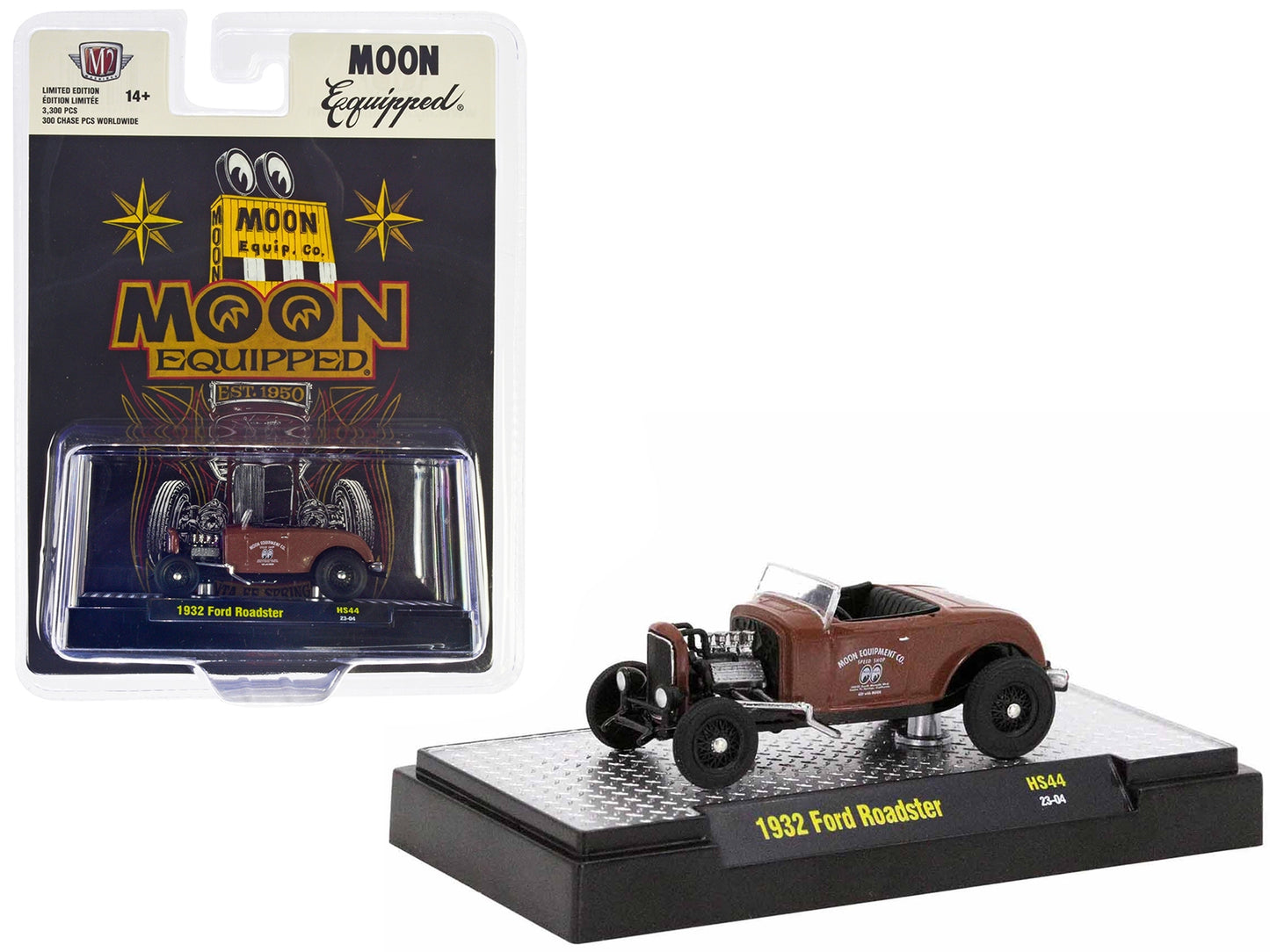 1932 Ford Roadster Brown Primer "Mooneyes - Moon Equipped" - Premium Ford Models from M2 - Just $30.59! Shop now at Rapidvehicles