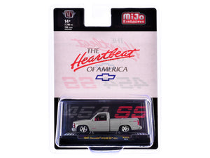 1991 Chevrolet C1500 SS 454 Pickup Truck Silver Metallic with Red Interior "The Heartbeat of America" Limited Edition to 7700 pieces Worldwide 1/64 Diecast Model Car by M2 Machines - Premium Pickup Trucks Models from M2 - Just $34.76! Shop now at Rapidvehicles